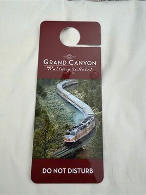 GRAND CANYON RAILWAY AND HOTEL DO NOT DISTURB DOOR HANGER